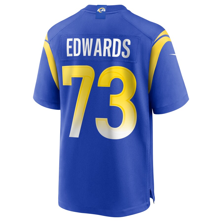 Los Angeles Rams David Edwards Game Royal Football Jersey product image