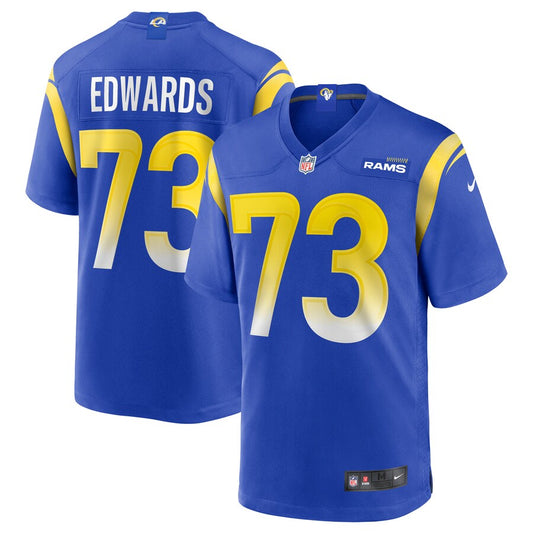 Los Angeles Rams David Edwards Game Royal Football Jersey product image