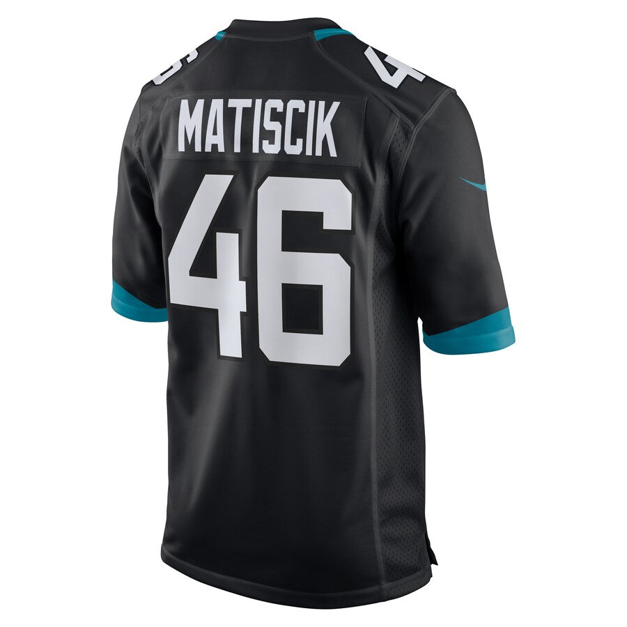 Jacksonville Jaguars Ross Matiscik Game Black Football Jersey product image
