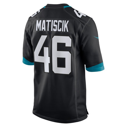 Jacksonville Jaguars Ross Matiscik Game Black Football Jersey product image