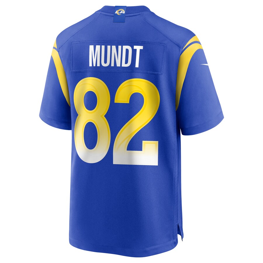 Los Angeles Rams Johnny Mundt Game Royal Football Jersey product image