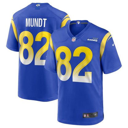 Los Angeles Rams Johnny Mundt Game Royal Football Jersey product image