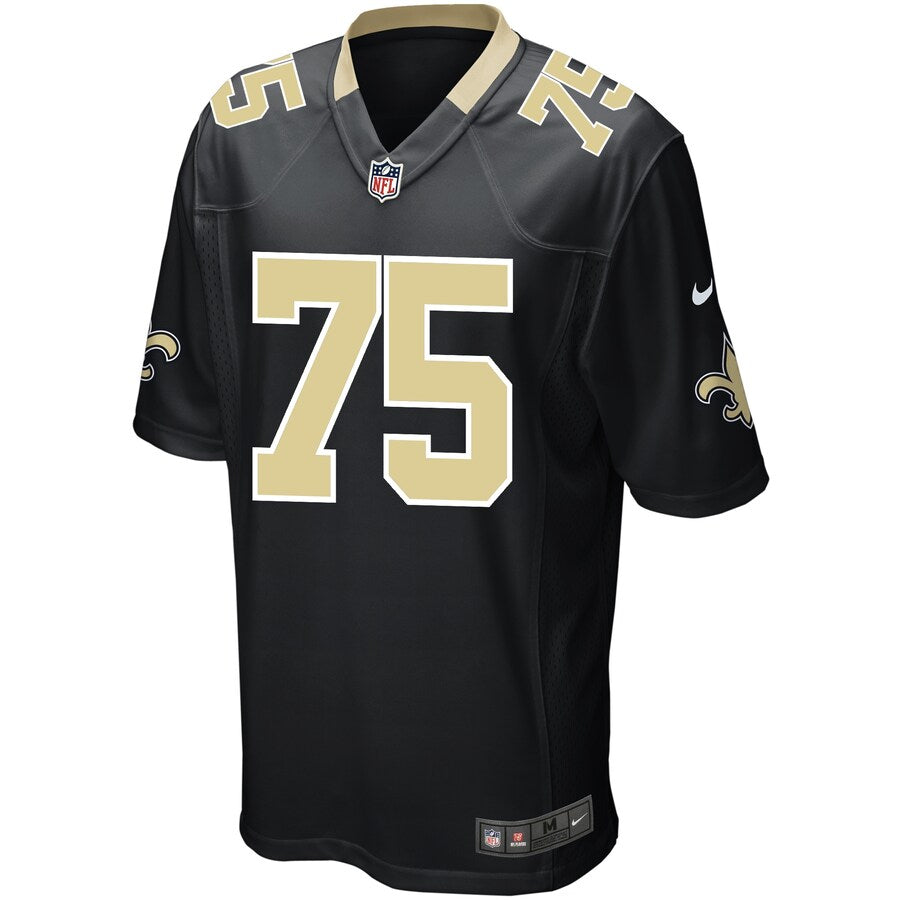 New Orleans Saints Andrus Peat Game Black Football Jersey product image