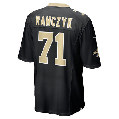 New Orleans Saints Ryan Ramczyk Game Black Football Jersey product image