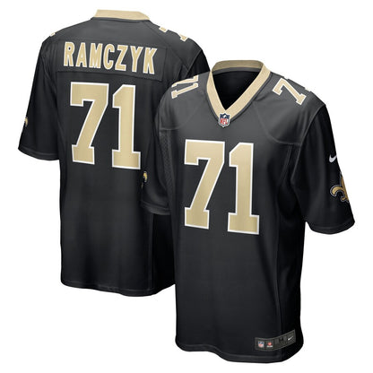 New Orleans Saints Ryan Ramczyk Game Black Football Jersey product image