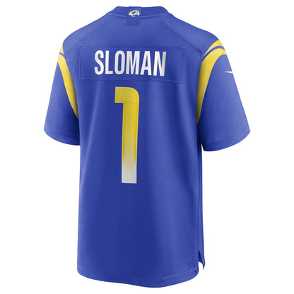 Los Angeles Rams Samuel Sloman Game Royal Football Jersey product image