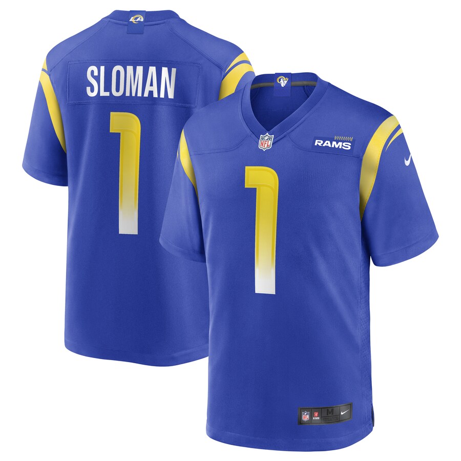Los Angeles Rams Samuel Sloman Game Royal Football Jersey product image
