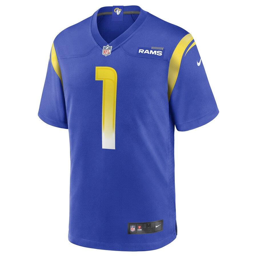 Los Angeles Rams Samuel Sloman Game Royal Football Jersey product image