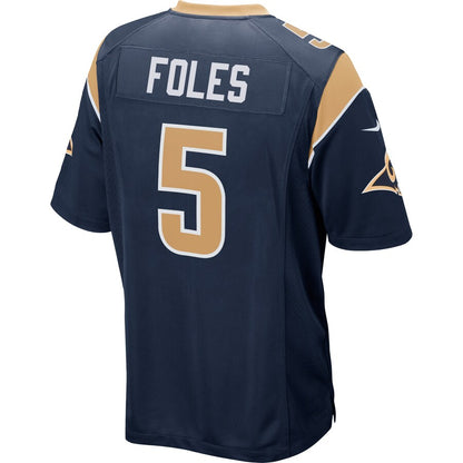 Los Angeles Rams Nick Foles Game Navy Football Jersey product image