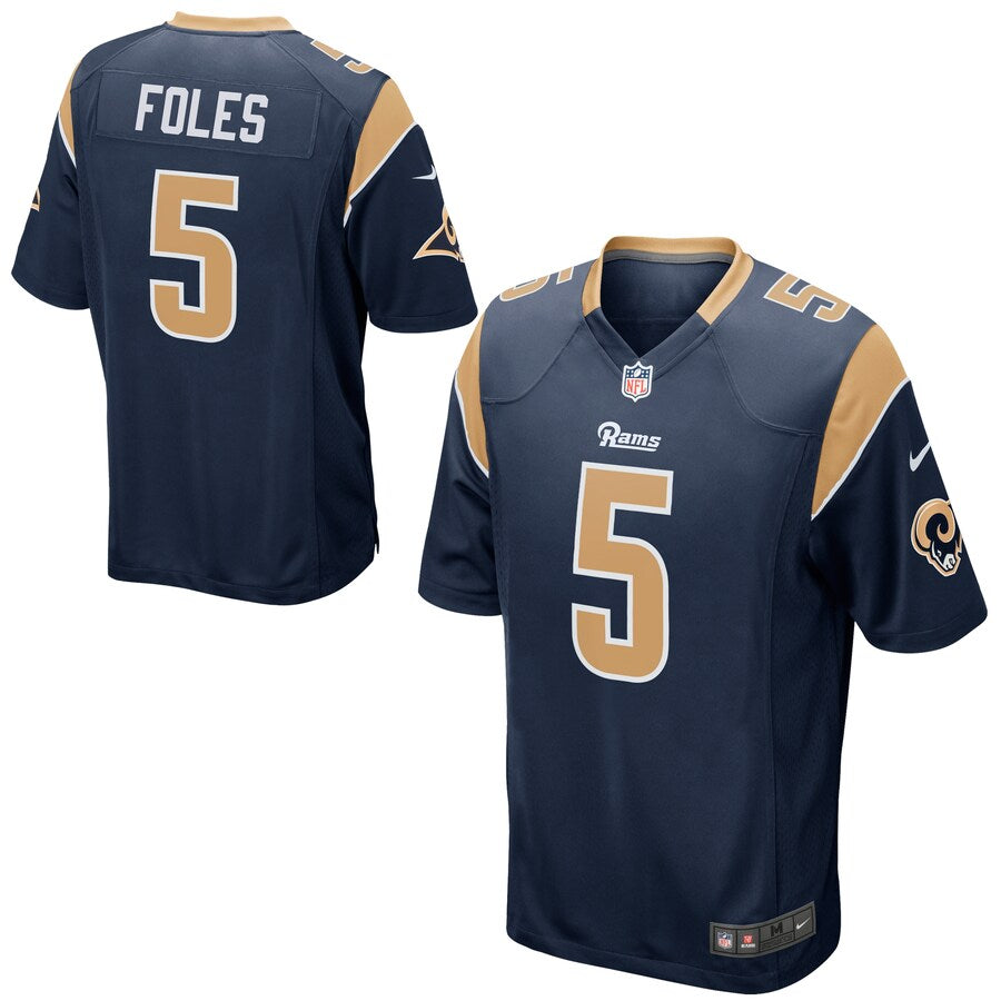 Los Angeles Rams Nick Foles Game Navy Football Jersey product image