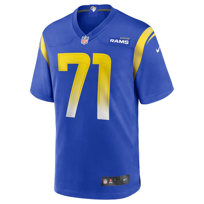 Los Angeles Rams Bobby Evans Game Royal Football Jersey product image