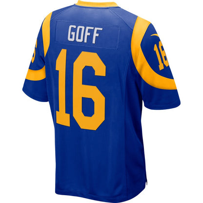 Los Angeles Rams Jared Goff Game Royal Football Jersey product image