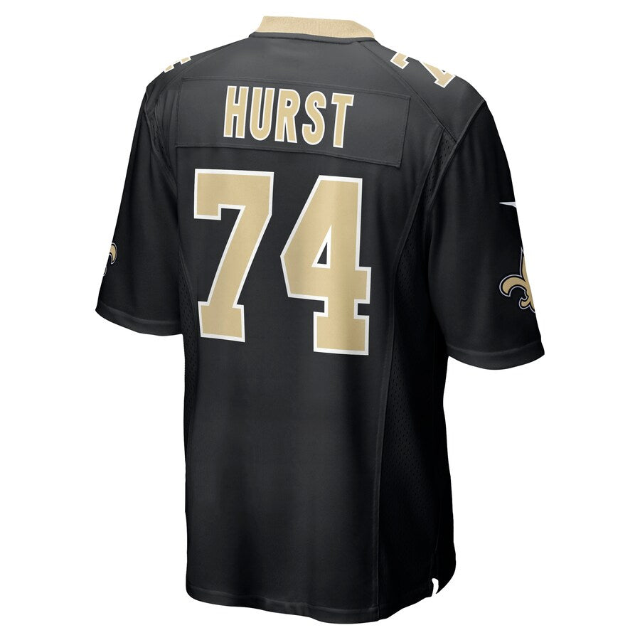 New Orleans Saints James Hurst Game Black Football Jersey product image