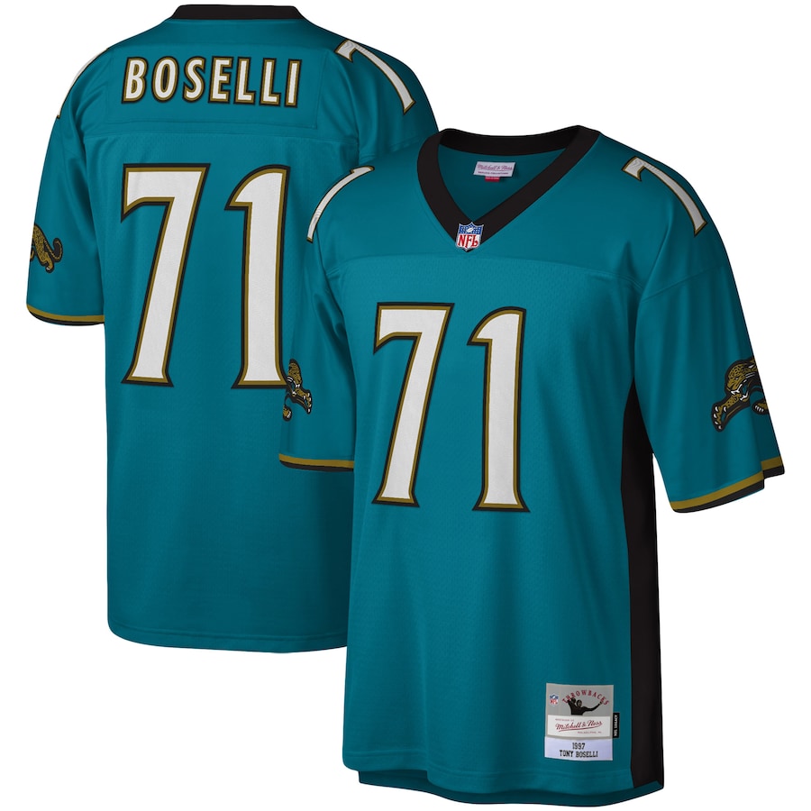Jacksonville Jaguars Tony Boselli Teal Legacy Teal Football Jersey product image