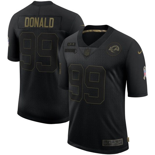 Los Angeles Rams Aaron Donald Limited Salute To Service Black Football Jersey product image