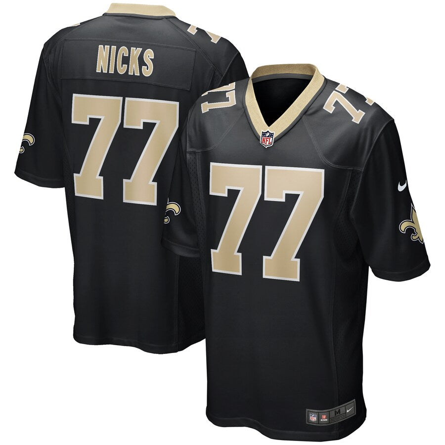 New Orleans Saints Carl Nicks Game Black Football Jersey product image