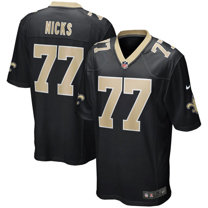 New Orleans Saints Carl Nicks Game Black Football Jersey product image