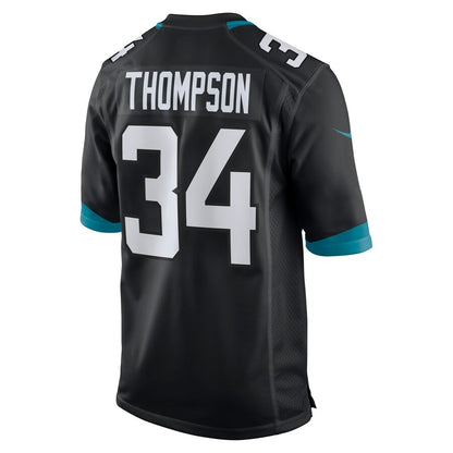 Jacksonville Jaguars Chris Thompson Game Black Football Jersey product image