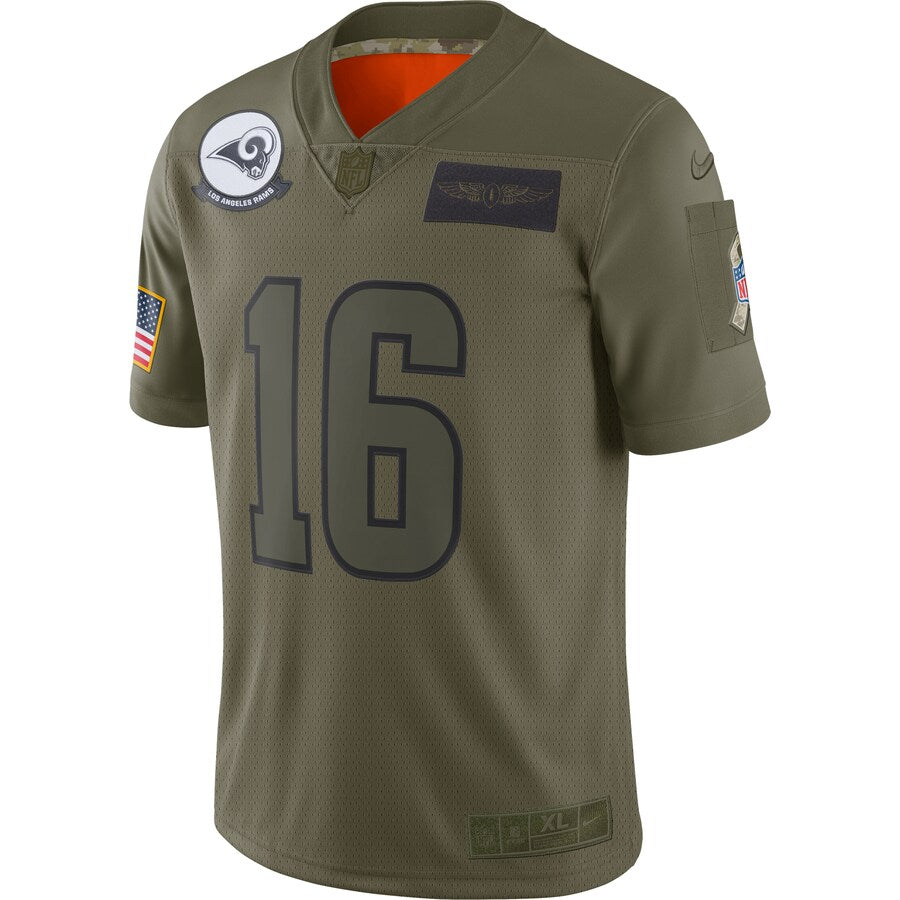 Los Angeles Rams Jared Goff Limited Salute To Service Olive Football Jersey product image