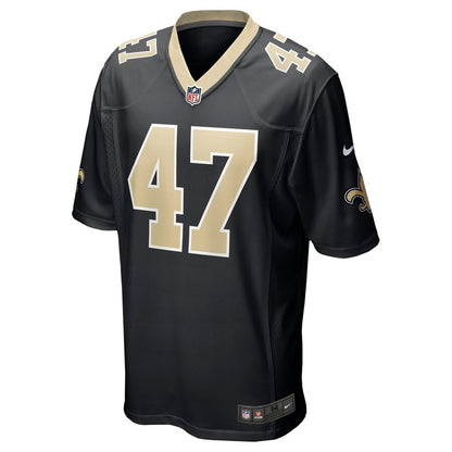 New Orleans Saints Alex Anzalone Game Black Football Jersey product image