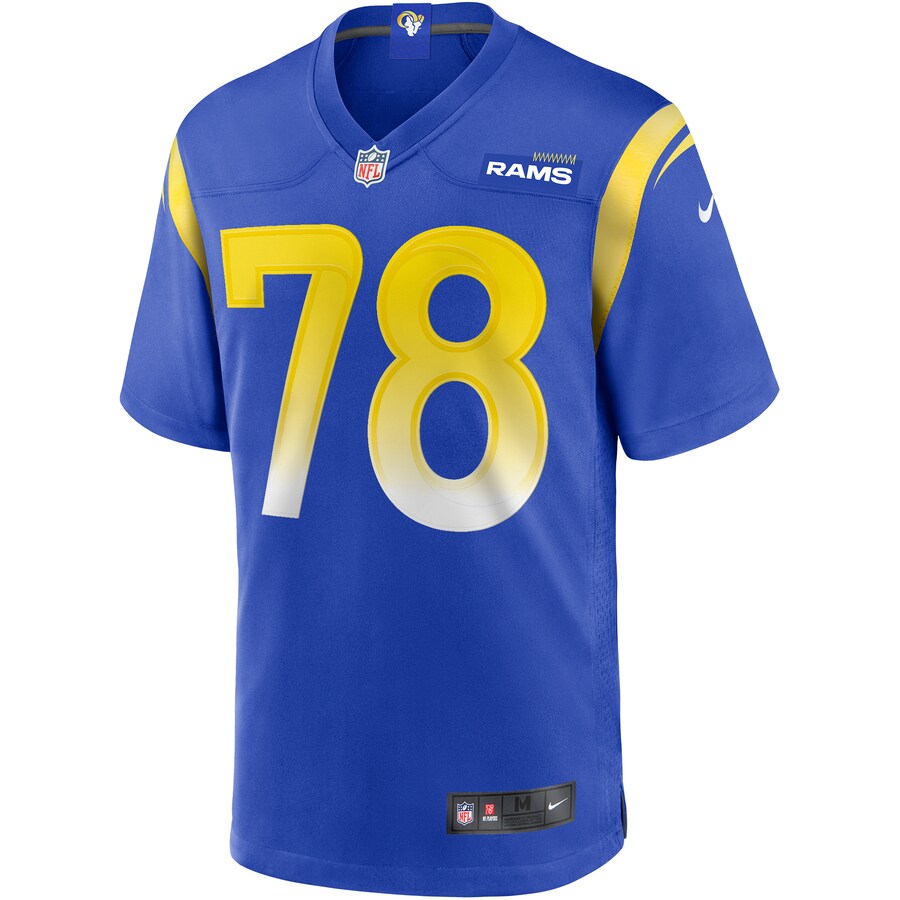 Los Angeles Rams Jackie Slater Game Royal Football Jersey product image