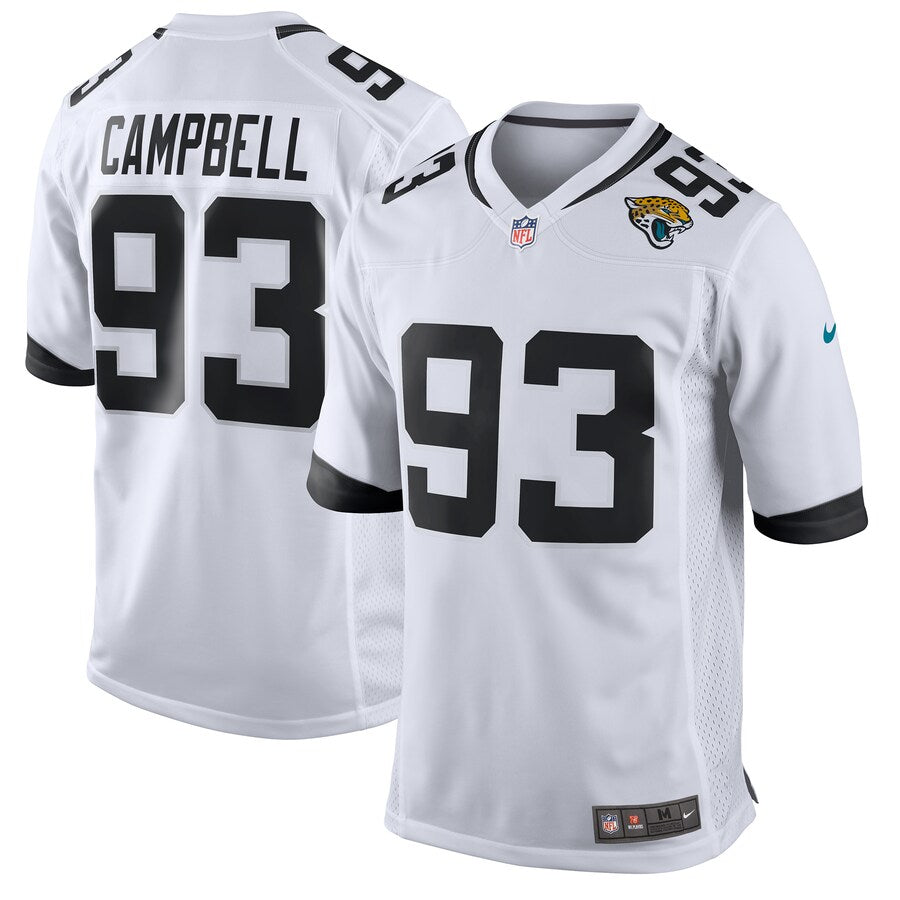 Jacksonville Jaguars Calais Campbell 2018 Game White Football Jersey product image
