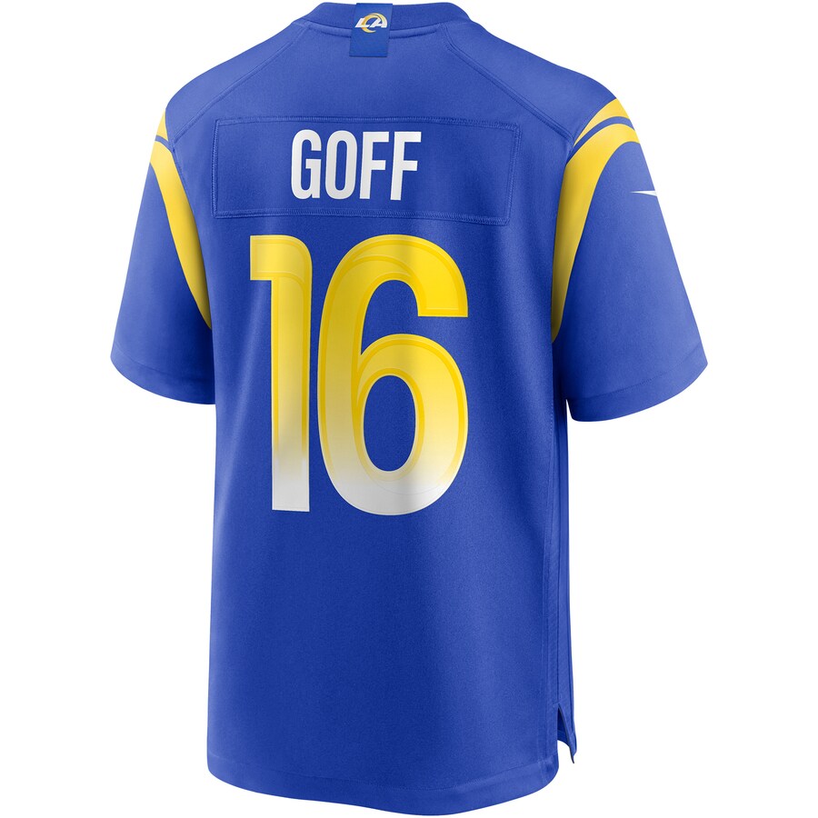 Los Angeles Rams Jared Goff Game Royal Football Jersey product image