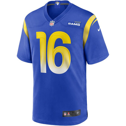 Los Angeles Rams Jared Goff Game Royal Football Jersey product image
