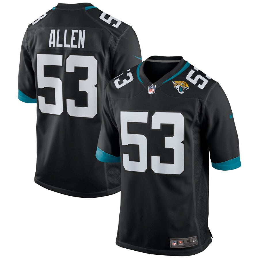 Jacksonville Jaguars Dakota Allen Game Black Football Jersey product image