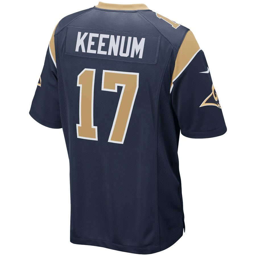 Los Angeles Rams Case Keenum Game Navy Football Jersey product image