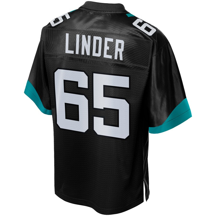Jacksonville Jaguars Brandon Linder Pro Line Big & Tall Black Football Jersey product image