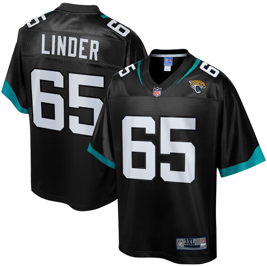 Jacksonville Jaguars Brandon Linder Pro Line Big & Tall Black Football Jersey product image