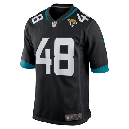 Jacksonville Jaguars Leon Jacobs Game Black Football Jersey product image