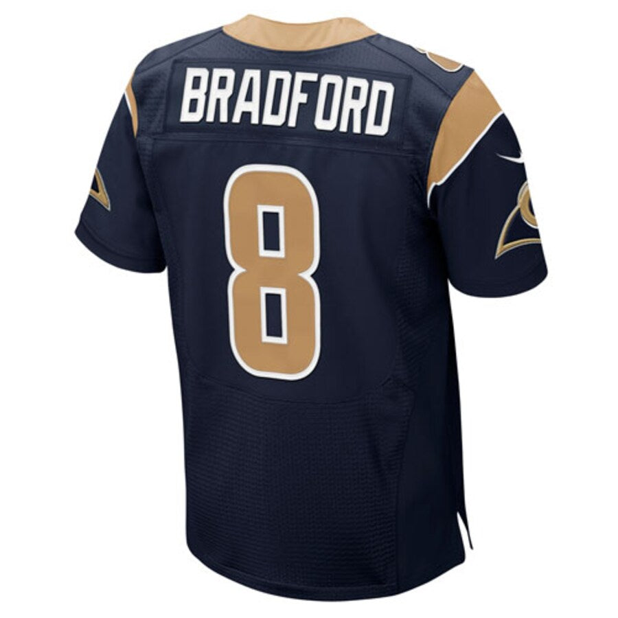 S St. Louis Rams Sam Bradford Navy Blue Elite Jersey product image