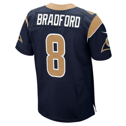 S St. Louis Rams Sam Bradford Navy Blue Elite Jersey product image
