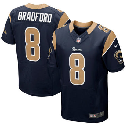 S St. Louis Rams Sam Bradford Navy Blue Elite Jersey product image