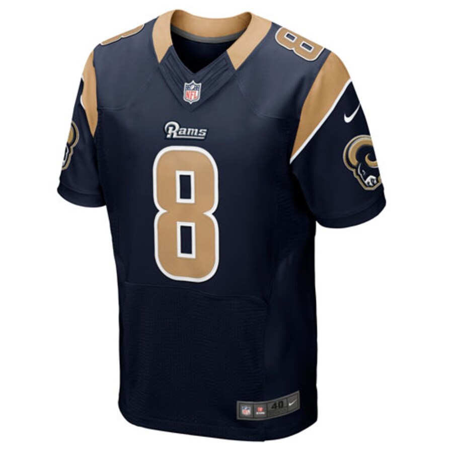 S St. Louis Rams Sam Bradford Navy Blue Elite Jersey product image