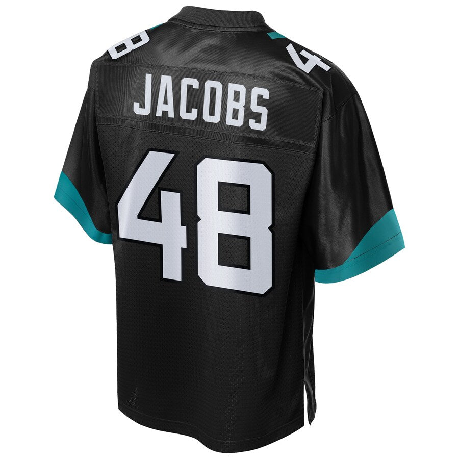 Jacksonville Jaguars Leon Jacobs Pro Line Big & Tall Black Football Jersey product image