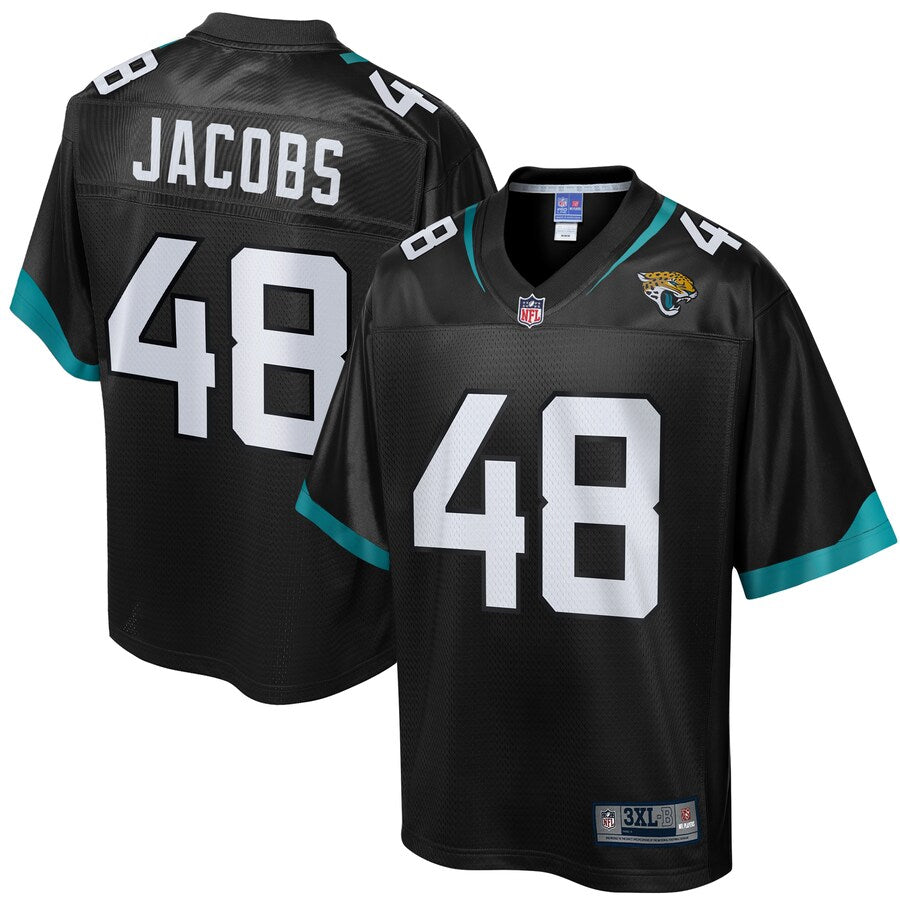 Jacksonville Jaguars Leon Jacobs Pro Line Big & Tall Black Football Jersey product image