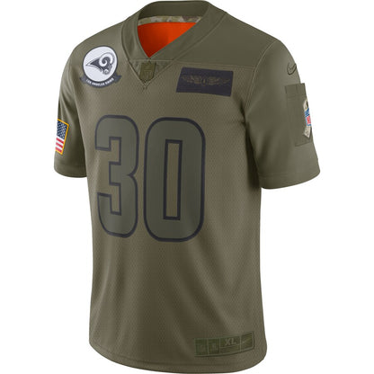 Los Angeles Rams Todd Gurley Limited Salute To Service Olive Football Jersey product image