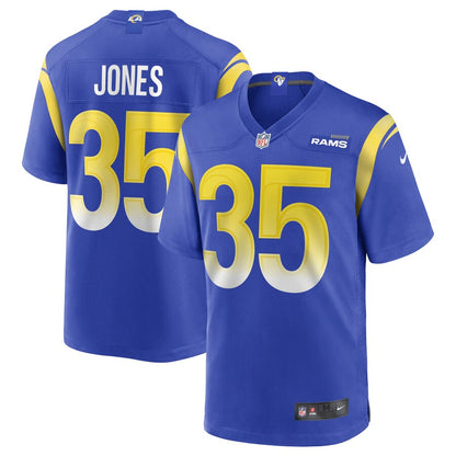 Los Angeles Rams Xavier Jones Game Royal Football Jersey product image