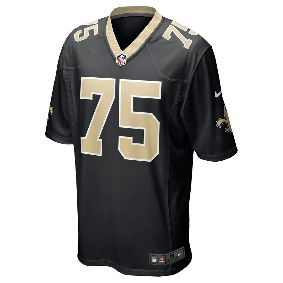 New Orleans Saints Andrus Peat Game Black Football Jersey product image