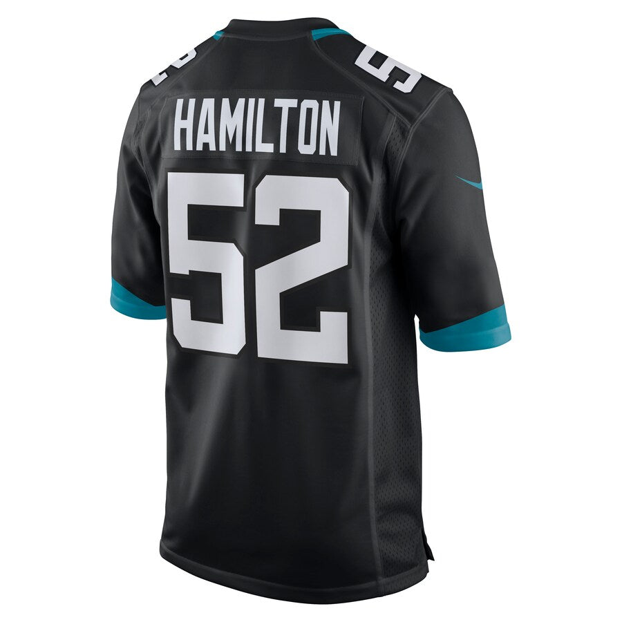 Jacksonville Jaguars Davon Hamilton Game Black Football Jersey product image