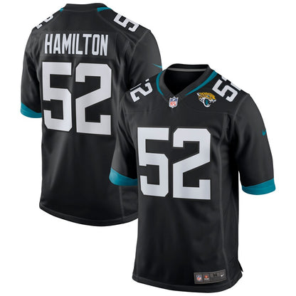 Jacksonville Jaguars Davon Hamilton Game Black Football Jersey product image