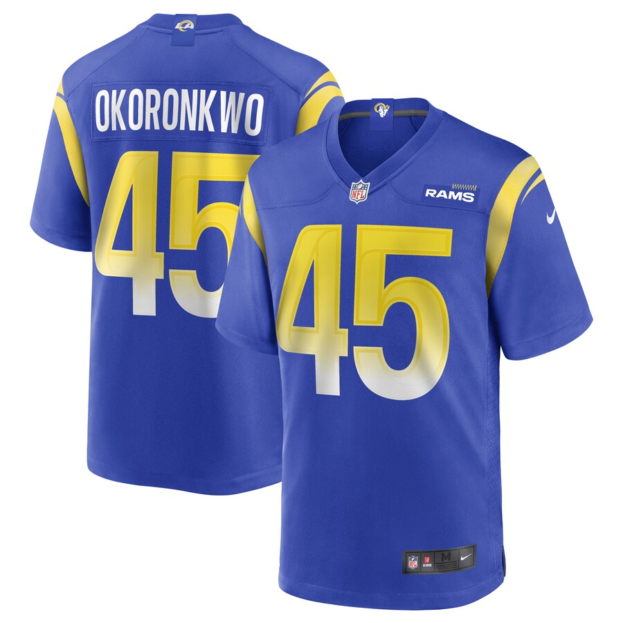 Los Angeles Rams Ogbonnia Okoronkwo Game Royal Football Jersey product image