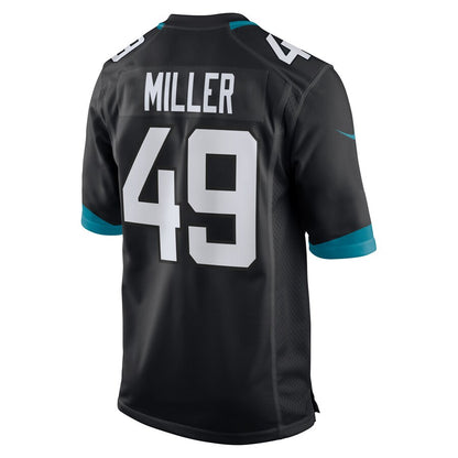 Jacksonville Jaguars Bruce Miller Game Black Football Jersey product image