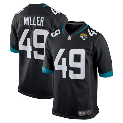 Jacksonville Jaguars Bruce Miller Game Black Football Jersey product image