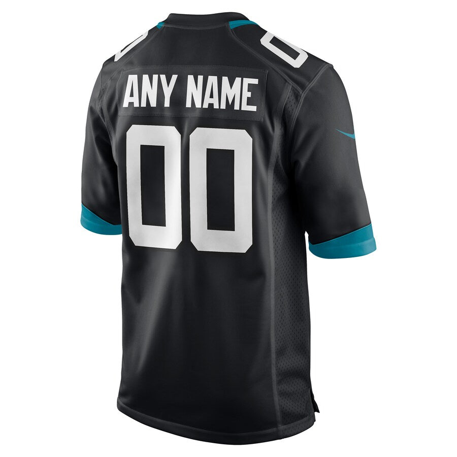 Jacksonville Jaguars Custom Game Team Color Black Football Jersey product image