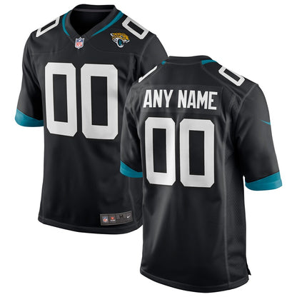 Jacksonville Jaguars Custom Game Team Color Black Football Jersey product image