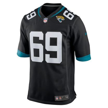 Jacksonville Jaguars Tyler Shatley Game Black Football Jersey product image